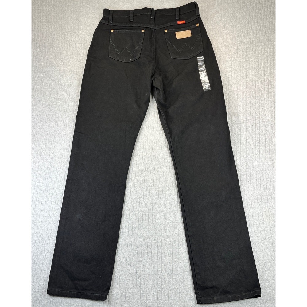 New Wrangler Black Slim‎ Fit Jeans 15x32X34 high-rise dark wash country western